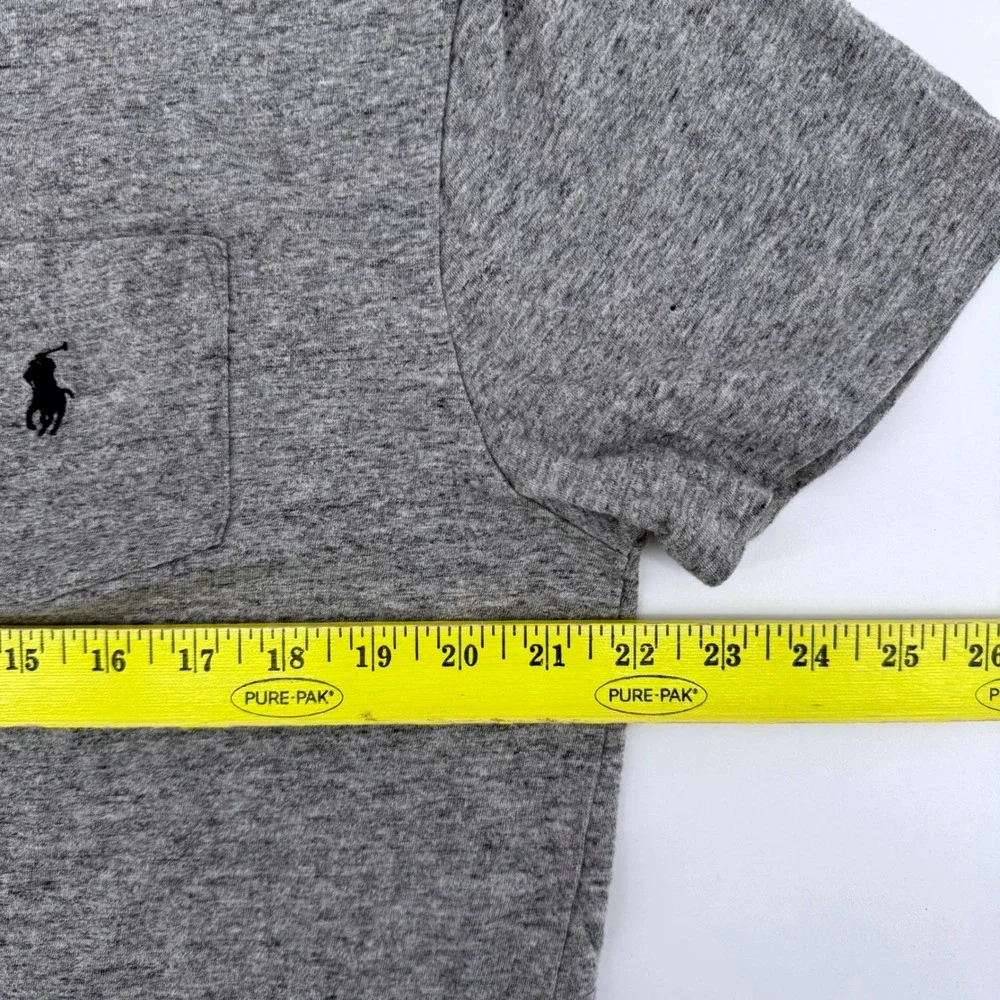 Polo Ralph Lauren Pocket T-Shirt Mens Medium Grey‎ Classic Fit Short Sleeve Tee